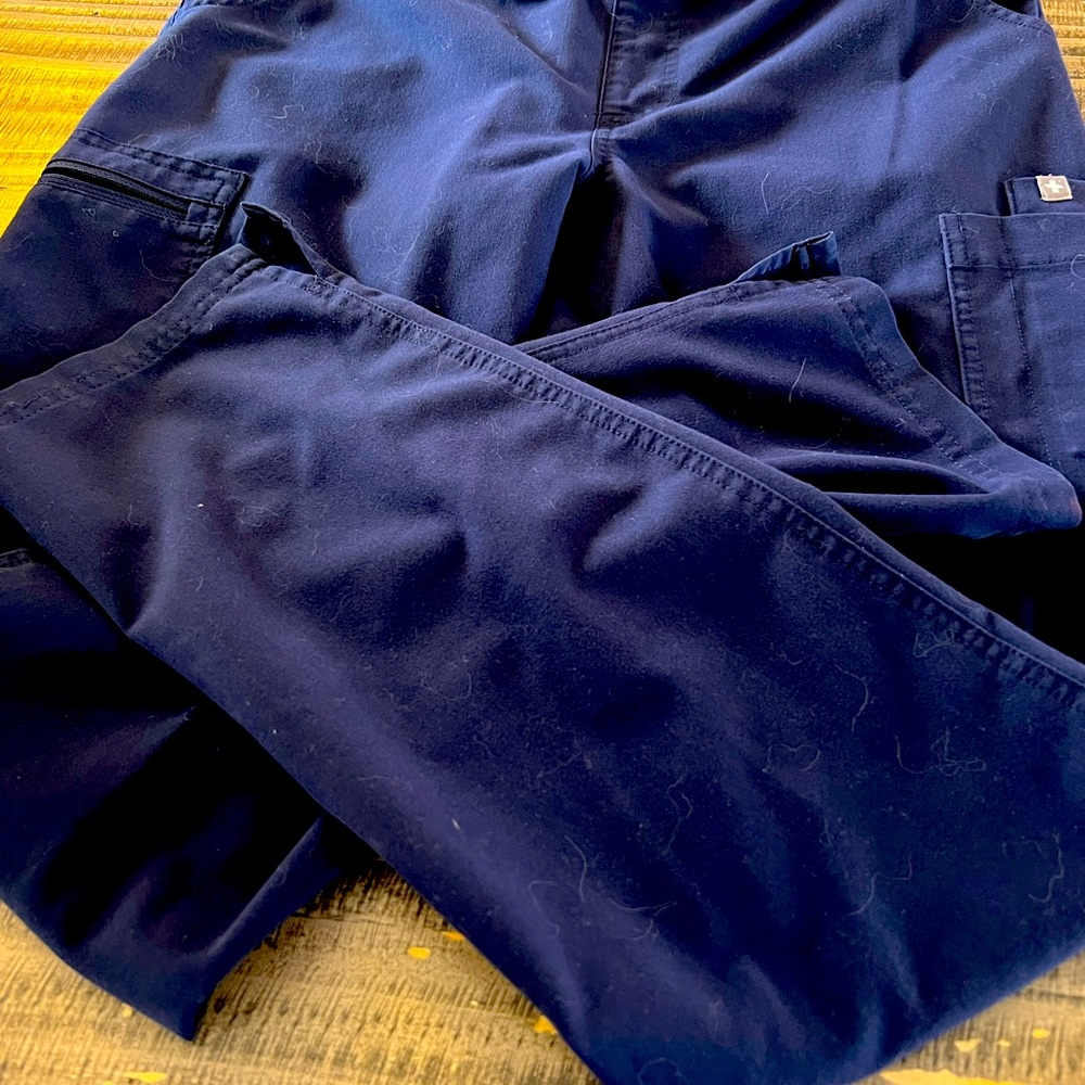 Figs navy blue pants